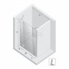 NEW TRENDY Drzwi wnękowe EVENTA BLACK CHROME PLUS 1D P 150x200 szkło czyste 8mm Active Shield 2.0 EXK-6142
